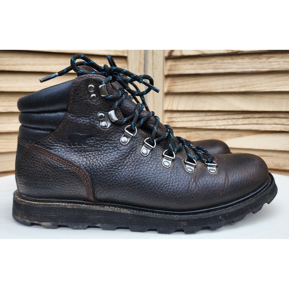 Sorel Sz 9 Brown Leather Madson Hiker II Waterproof Hiking Boots NM3496-256